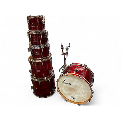 Used SONOR 6 Piece vintage 6pc beech vintage red oyster Drum Kit