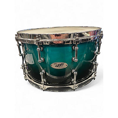 Used SPL 14X8 468 SERIES SNARE TURQUOISE BLUE FADE Drum