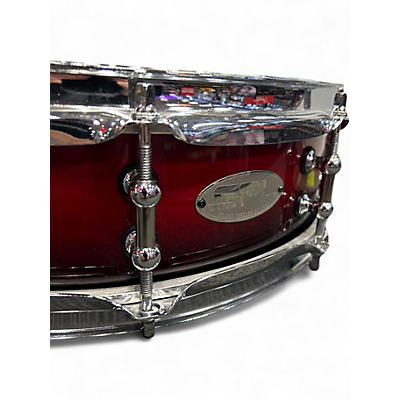Used SPL 14in PICCOLO SNARE RED BLACK BURST Drum