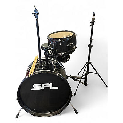 Used SPL 3 Piece LIL KICKER SHELL PACK Black Drum Kit