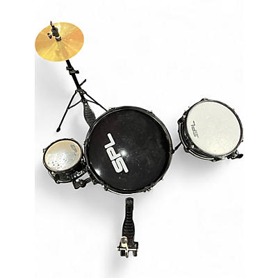 SPL Used SPL 3 Piece Lil' Kicker 3-Piece Junior Drum Set Black Black Drum Kit