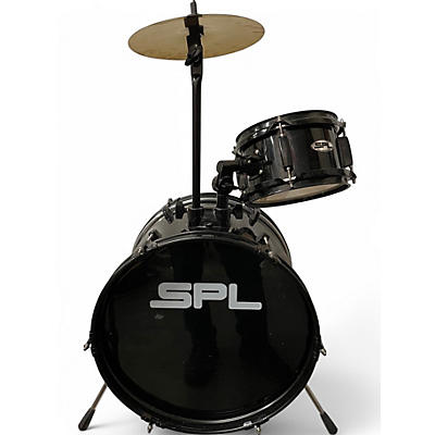 Used SPL 3 Piece Lil' Kicker Black Drum Kit