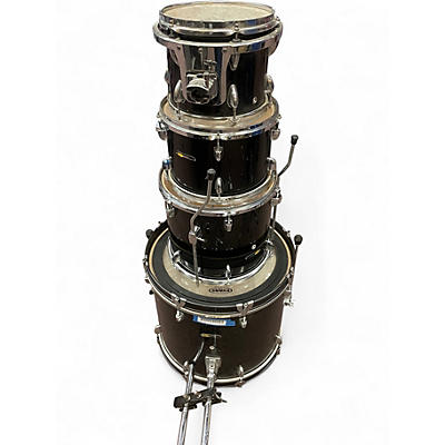 Used SPL 4 Piece 4 PIECE ACOUSTIC DRUMS Black Drum Kit