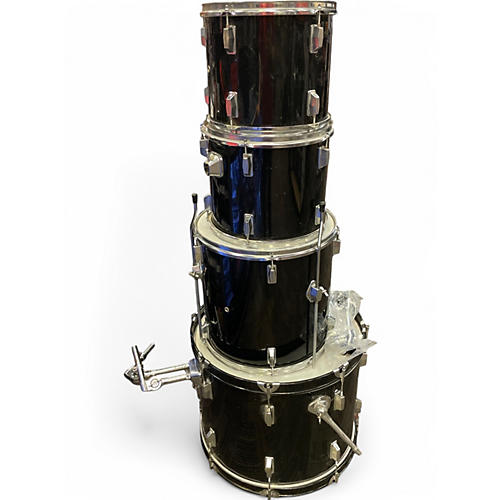 Used SPL 4 Piece 4 PIECE STARTER KIT BLACK Drum Kit BLACK