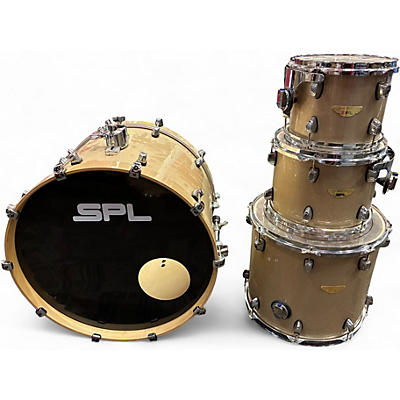 Used SPL 4 Piece Velocity Gold Sequin Drum Kit