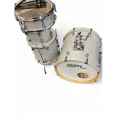 Used SPL 4 Piece bop kit Gray sparkle Drum Kit
