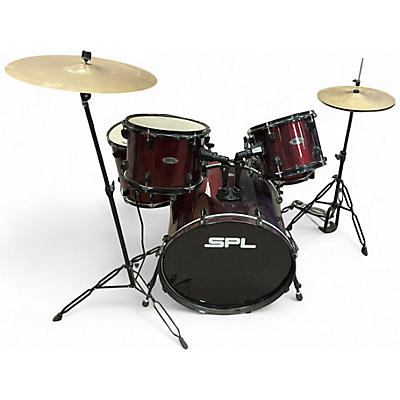 Used SPL 5 Piece JUNIOR KICKER 5 PIECE DARK RED Drum Kit