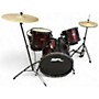 Used SPL 5 Piece JUNIOR KICKER 5 PIECE DARK RED Drum Kit DARK RED