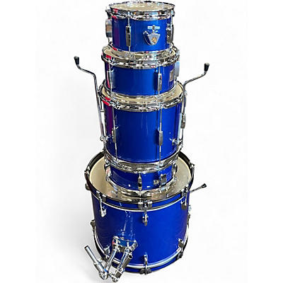 Used SPL 5 Piece JUNIOR KICKER Blue Drum Kit
