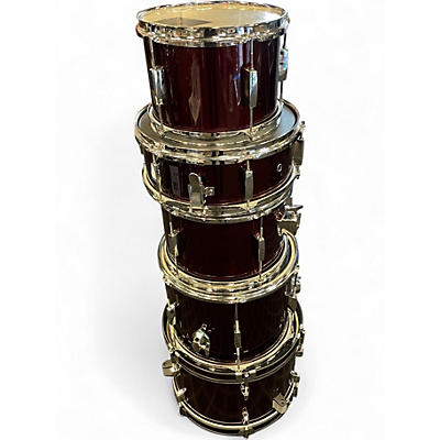Used SPL 5 Piece JUNIOR KICKER Maroon Drum Kit