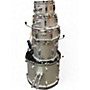 Used SPL 5 Piece Junior Kicker Silver Drum Kit Silver