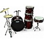 Used SPL 5 Piece KICKER 5 PIECE Metallic Red Drum Kit Metallic Red