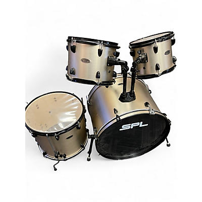 Used SPL 5 Piece Kicker Green Bronze Drum Kit