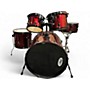 Used SPL 5 Piece Kicker Red Drum Kit Red