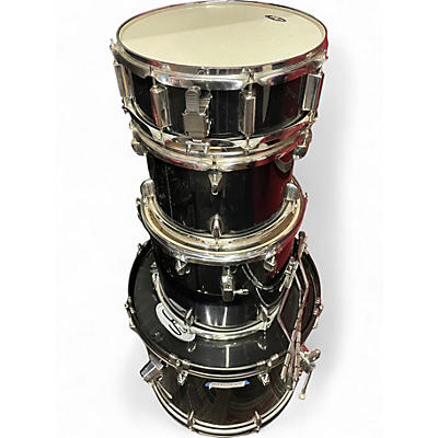 Used SPL 5 Piece SHELL PACK Black Drum Kit