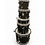 Used SPL 5 Piece UNITY II Metallic Silver Drum Kit Metallic Silver