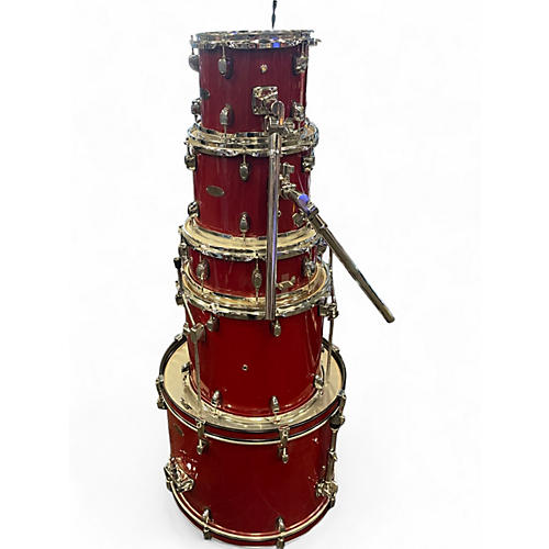 Used SPL 5 Piece UNITY II RED Drum Kit RED