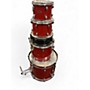 Used SPL 5 Piece UNITY II Red Drum Kit Red