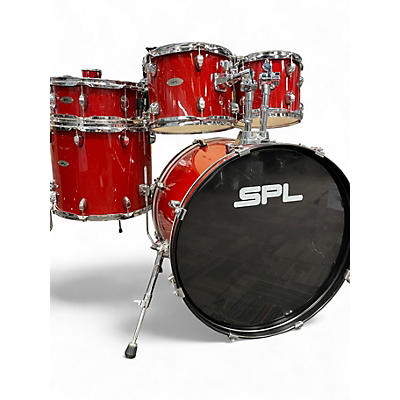 Used SPL 5 Piece UNITY II Red Sparkle Drum Kit