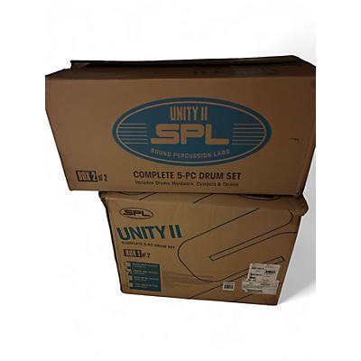 Used SPL 5 Piece Unity II Desert Red Sparkle Drum Kit