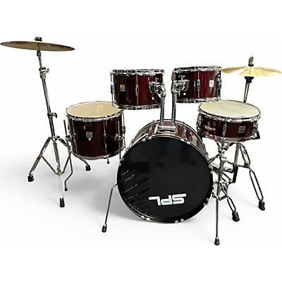 Used SPL 5 Piece kicker Red Drum Kit