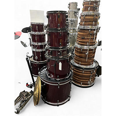 Used SPL 5 Piece kicker complete with cymbals and hardware RED Drum Kit