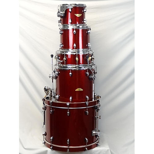 SPL Used SPL 5 piece Velocity Maroon Sparkle Drum Kit Maroon Sparkle