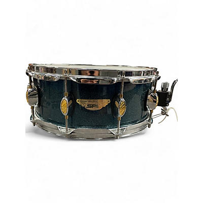 Used SPL 5X14 velocity blue sparkle Drum