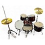Used SPL 7 Piece drumset Burgundy Mist Drum Kit Burgundy Mist