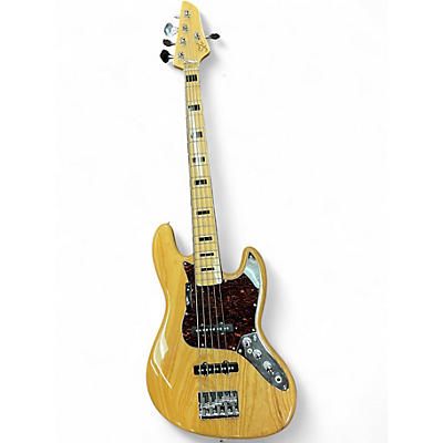 Used SX 5 STRING JAZZ BASS Natural Electric Bass Guitar