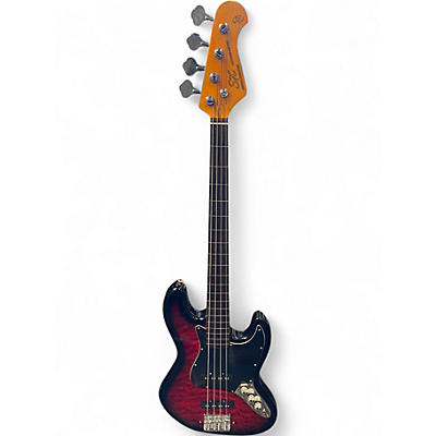 Used SX VINTAGE SERIES RED Electric Bass Guitar