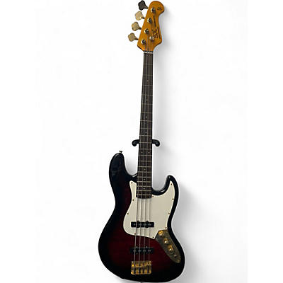 Used SX VTG Series Crimson Burst Electric Bass Guitar