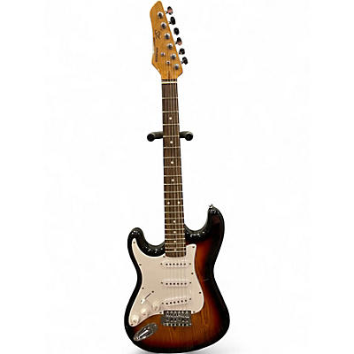Used SX VTG Series S-Type 3 Color Sunburst Solid Body Electric Guitar