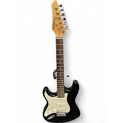 Used SX Vintage Series LH Black Solid Body Electric Guitar