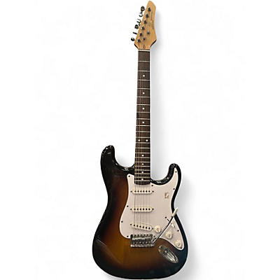 Used SX Vintage Series Strat 3 Color Sunburst Solid Body Electric Guitar