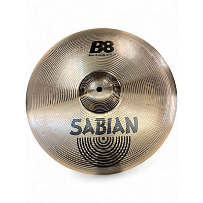 Used Sabian  14in B8 thin crash  Cymbal