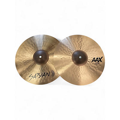 Used Sabian 14in aax thin hats Cymbal