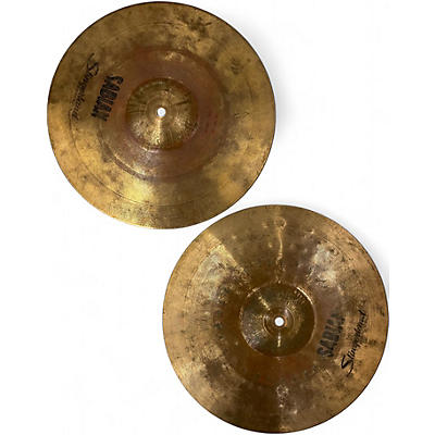 Sabian/slingerland Used Sabian/slingerland 14in 14in hi hat pair Cymbal