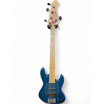 Used Sadowsky Guitars Metroline MJ 5 Ocean Blue Electric Bass Guitar