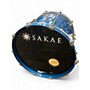 Used Sakae 5 Piece AMT1007 Blue Sparkle Drum Kit Blue Sparkle