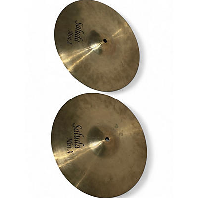 Used Saluda 13in Mist X Hi Hat Pair Cymbal