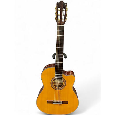 Used Salvador Ibanez GA6CE-14-01 Natural Classical Acoustic Electric Guitar