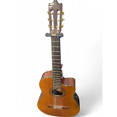 Used Salvador Ibanez GA6CE 14 02 Natural Classical Acoustic Electric Guitar