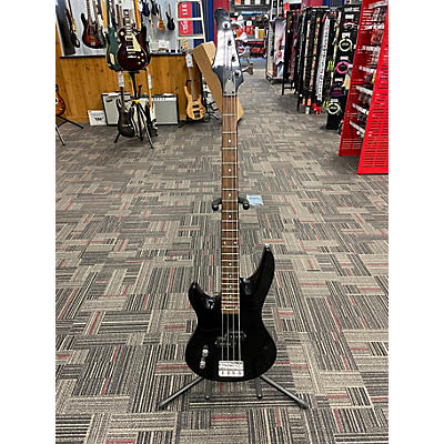 Used Samick ARTIST SERIES LEFT HANDED BLACK Electric Bass Guitar