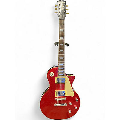 Used Samick Artist Series Edition LP Style Red Sparkle Solid Body Electric Guitar
