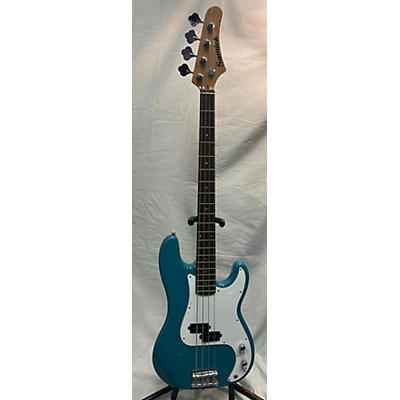 Samick Used Samick Bass Blue Electric Bass Guitar