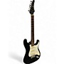 Used Samick Black Stratocaster Black Solid Body Electric Guitar Black