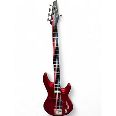 Used Samick CB-5B Candy Apple Red Electric Bass Guitar