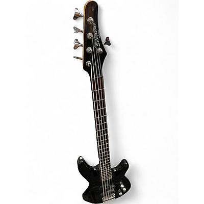 Used Samick CB5B Black Electric Bass Guitar