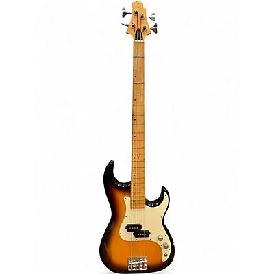 Used Samick Corsair 3 Color Sunburst Electric Bass Guitar